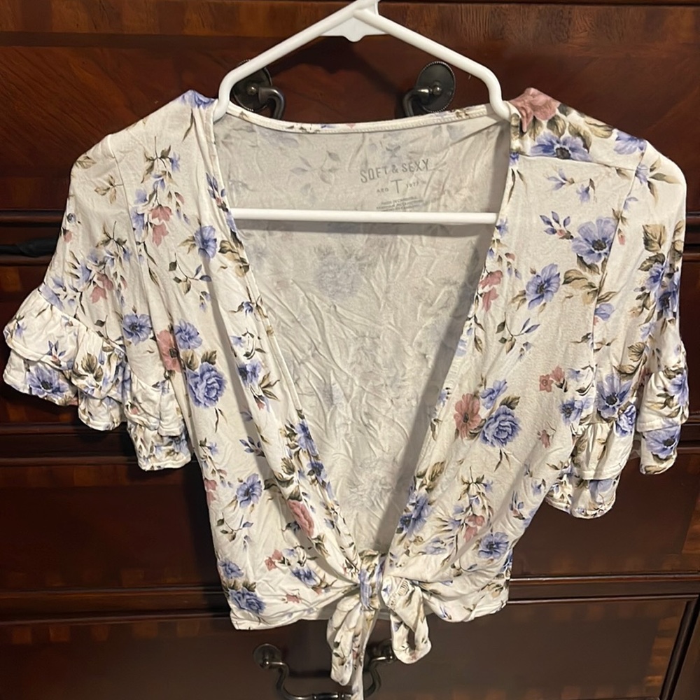 American Eagle Floral Coverup/Top